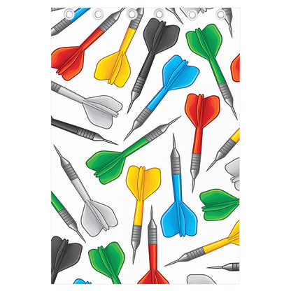 Colorful Darts Pattern Print Curtain