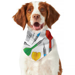 Colorful Darts Pattern Print Dog Bandana