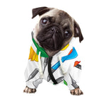 Colorful Darts Pattern Print Dog Zip Up Hoodie