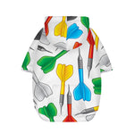 Colorful Darts Pattern Print Dog Zip Up Hoodie