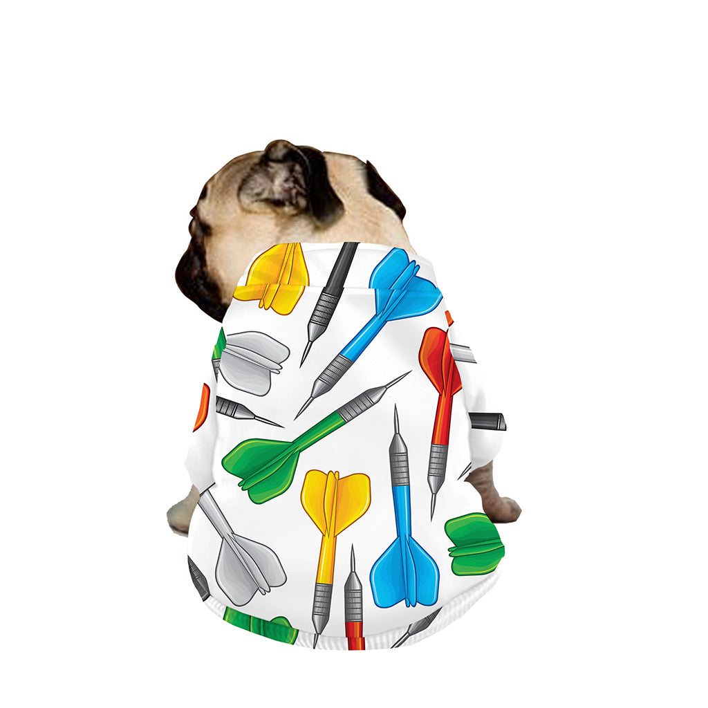 Colorful Darts Pattern Print Dog Zip Up Jacket