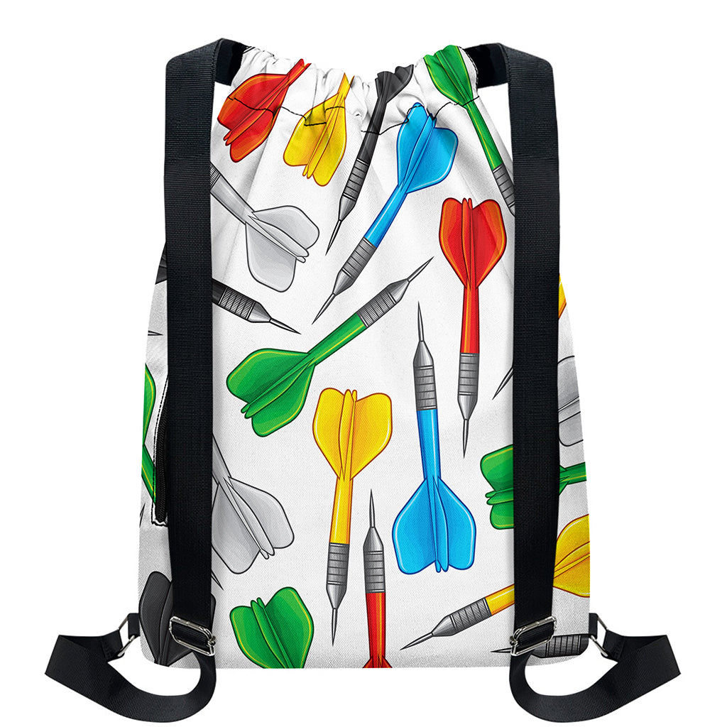 Colorful Darts Pattern Print Drawstring Backpack