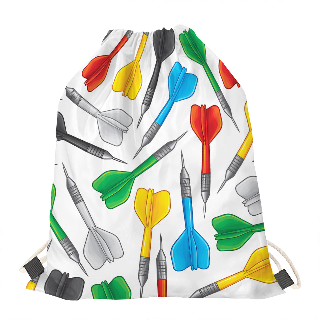 Colorful Darts Pattern Print Drawstring Bag