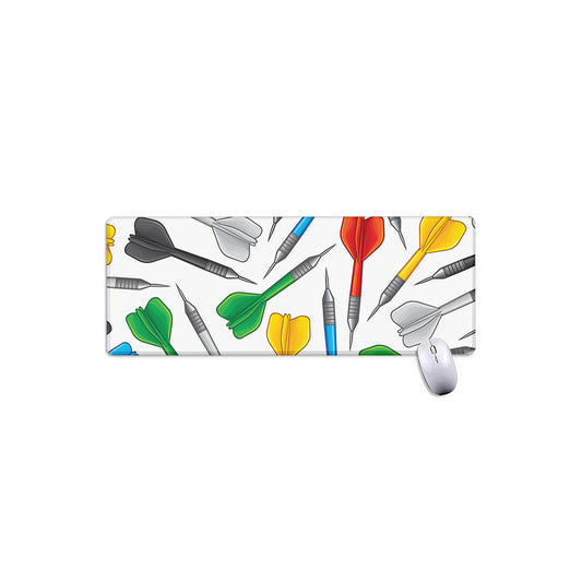 Colorful Darts Pattern Print Extended Mouse Pad