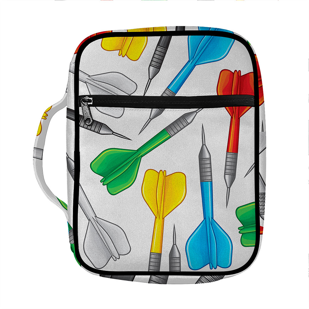 Colorful Darts Pattern Print Front Pocket Bible Bag
