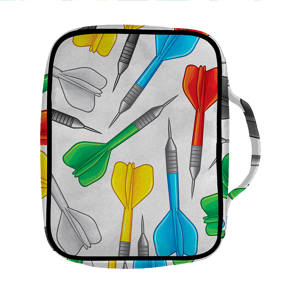 Colorful Darts Pattern Print Front Pocket Bible Bag