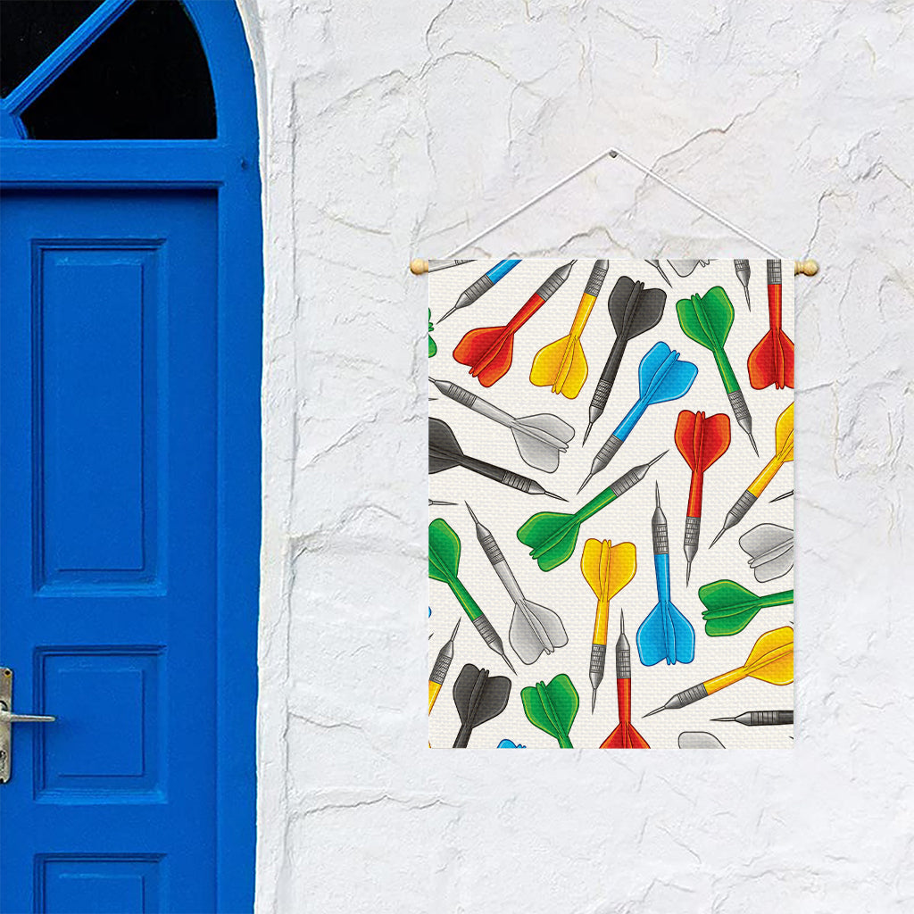 Colorful Darts Pattern Print Garden Flag