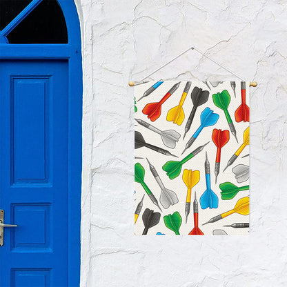 Colorful Darts Pattern Print Garden Flag