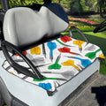 Colorful Darts Pattern Print Golf Cart Seat Cover