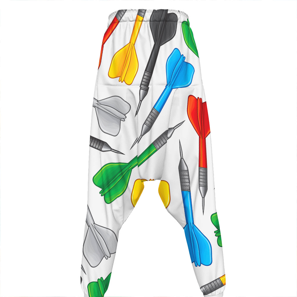 Colorful Darts Pattern Print Hammer Pants