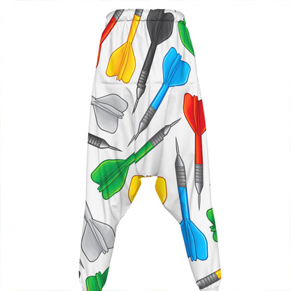 Colorful Darts Pattern Print Hammer Pants