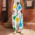 Colorful Darts Pattern Print Harem Pants