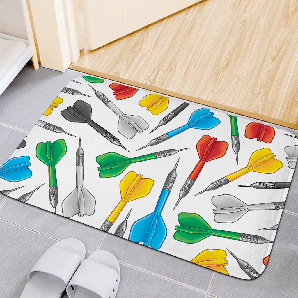 Colorful Darts Pattern Print Indoor Door Mat