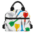 Colorful Darts Pattern Print Insulated Lunch Bag