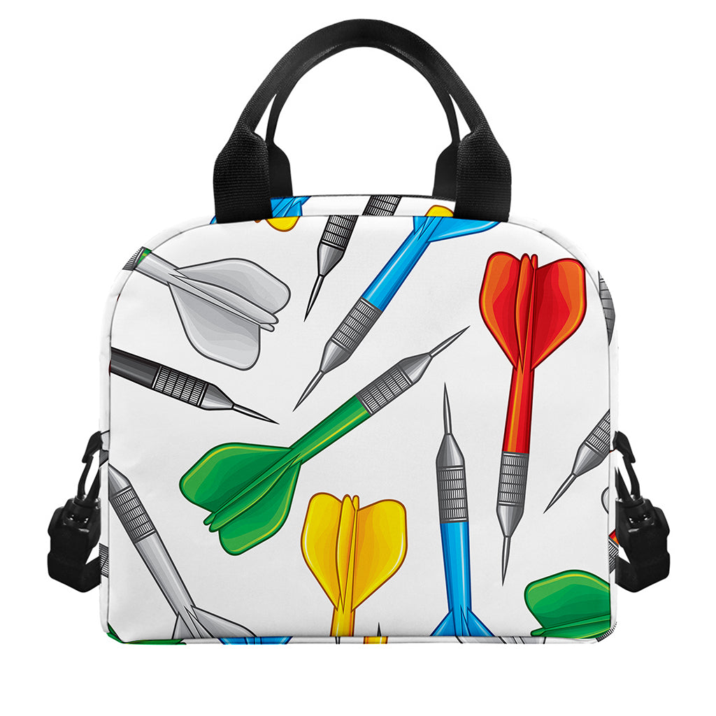 Colorful Darts Pattern Print Insulated Lunch Bag