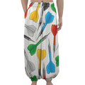 Colorful Darts Pattern Print Lantern Pants