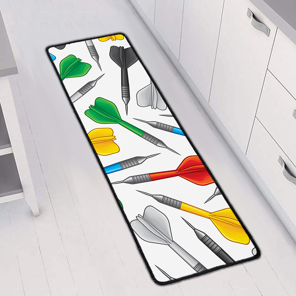 Colorful Darts Pattern Print Long Kitchen Mat