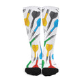 Colorful Darts Pattern Print Long Socks