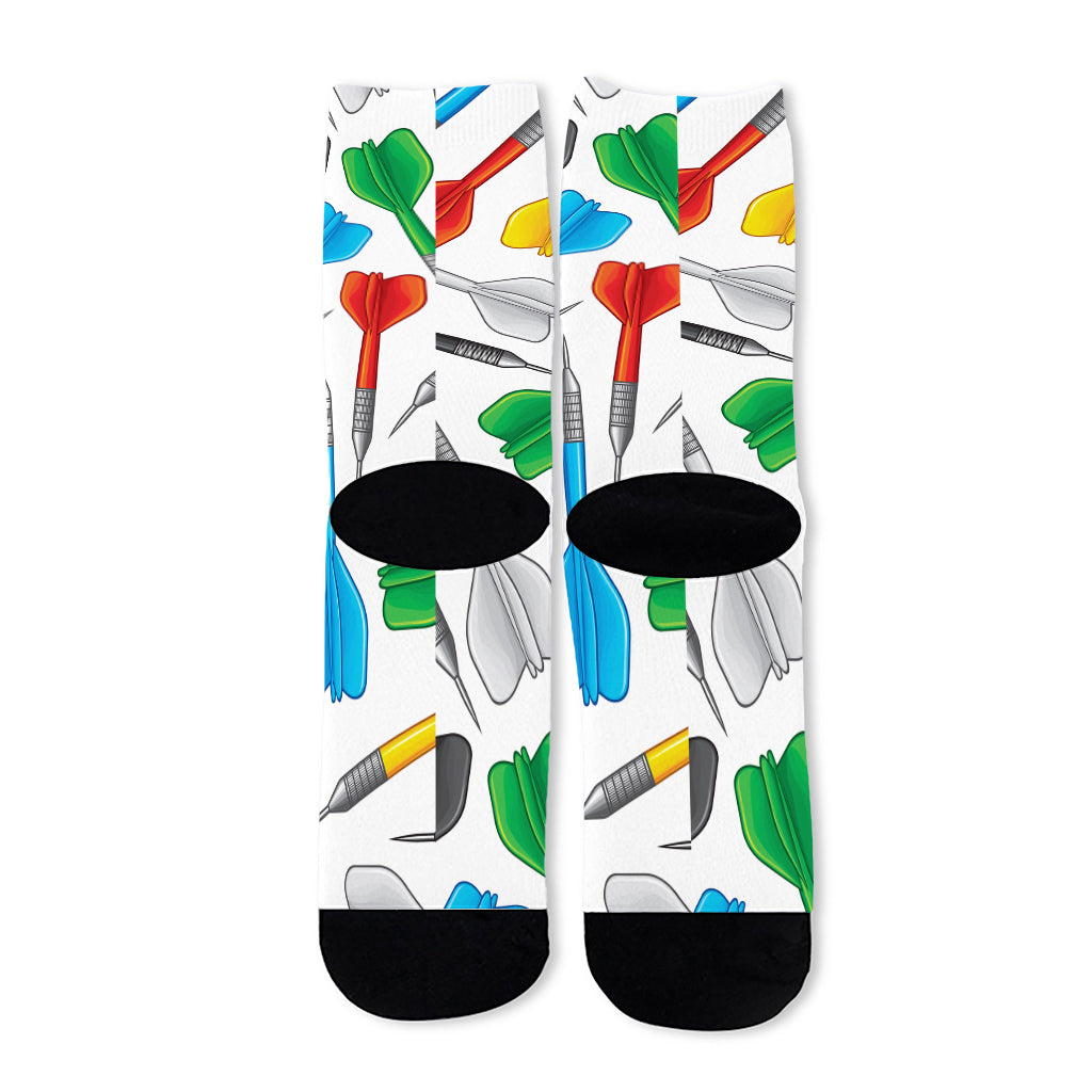 Colorful Darts Pattern Print Long Socks
