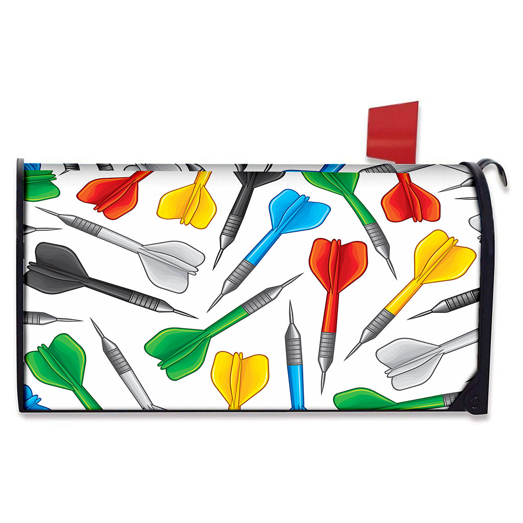 Colorful Darts Pattern Print Mailbox Cover