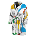 Colorful Darts Pattern Print Men's Bathrobe