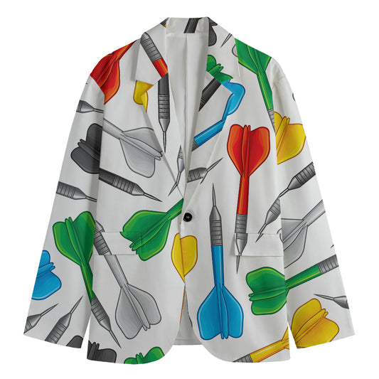 Colorful Darts Pattern Print Men's Blazer
