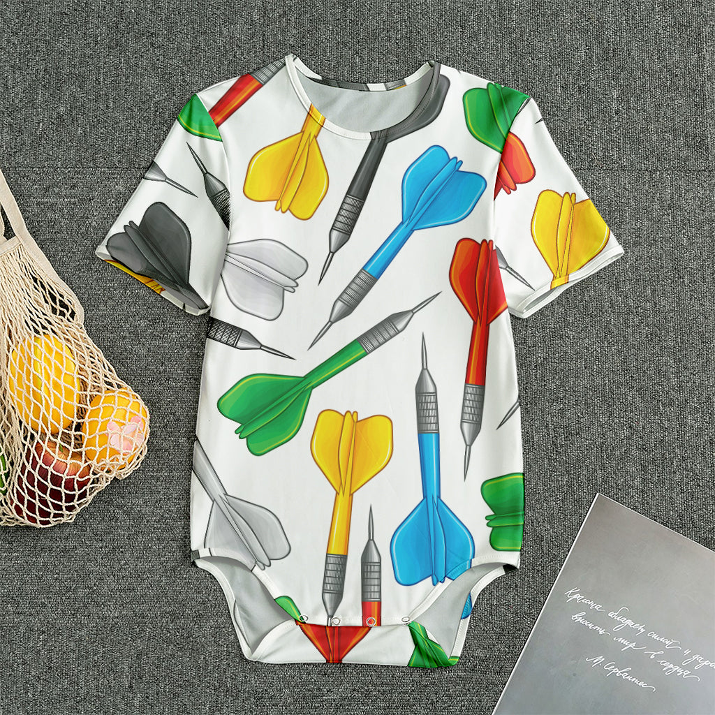 Colorful Darts Pattern Print Men's Bodysuit
