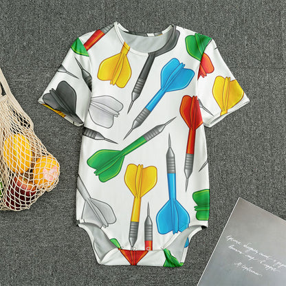 Colorful Darts Pattern Print Men's Bodysuit