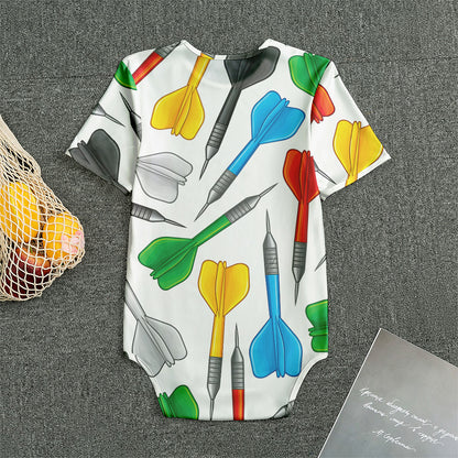 Colorful Darts Pattern Print Men's Bodysuit