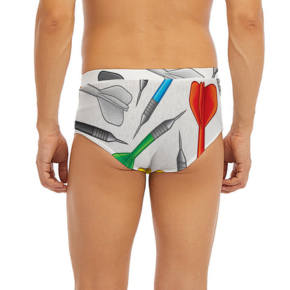 Colorful Darts Pattern Print Men's Briefs