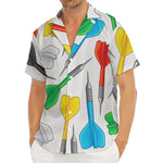 Colorful Darts Pattern Print Men's Deep V-Neck Shirt