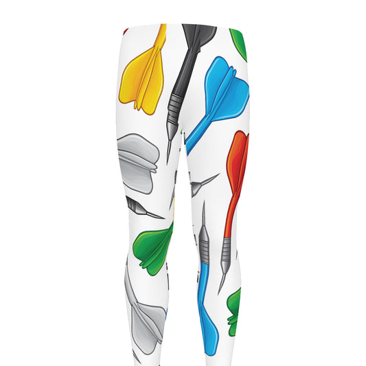 Colorful Darts Pattern Print Men's leggings