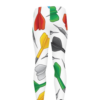 Colorful Darts Pattern Print Men's leggings