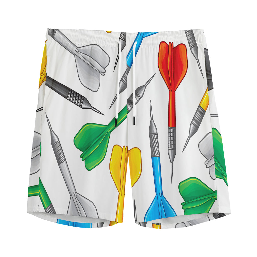 Colorful Darts Pattern Print Men's Sports Shorts
