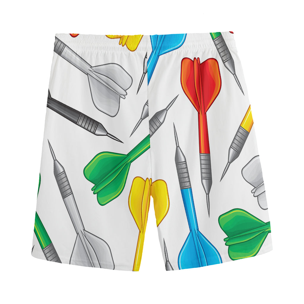 Colorful Darts Pattern Print Men's Sports Shorts