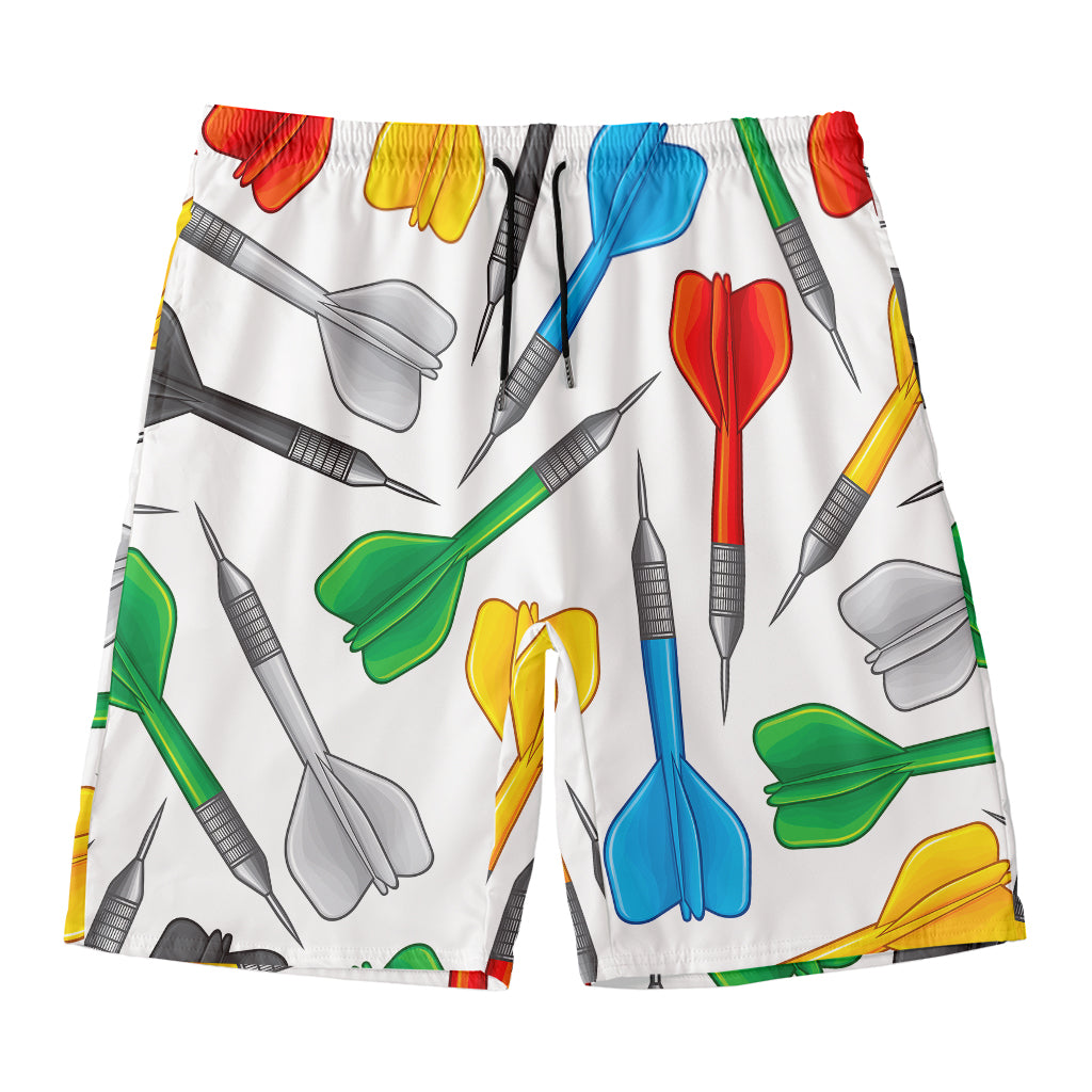 Colorful Darts Pattern Print Men's Swim Trunks