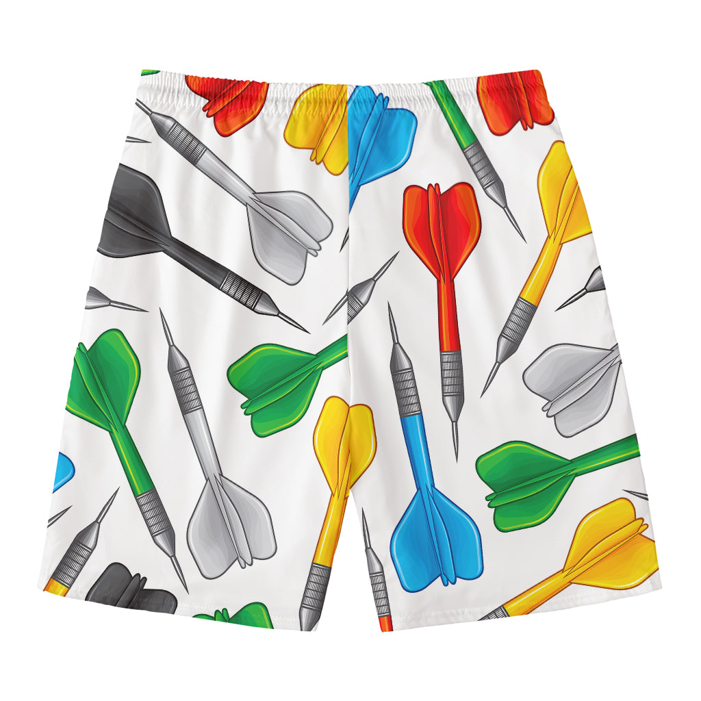 Colorful Darts Pattern Print Men's Swim Trunks