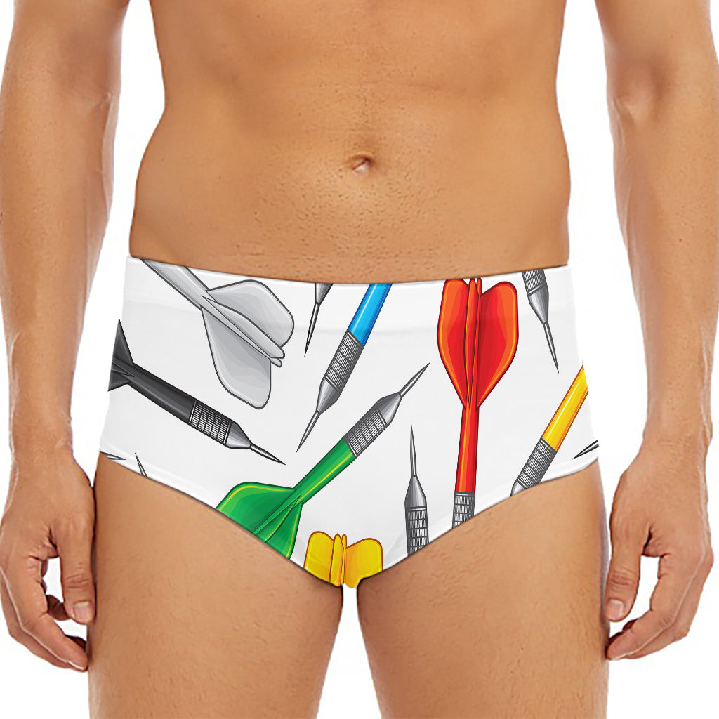 Colorful Darts Pattern Print Men's Triangle Swim Briefs