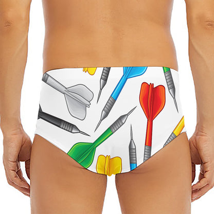 Colorful Darts Pattern Print Men's Triangle Swim Briefs