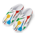 Colorful Darts Pattern Print Mesh Casual Shoes