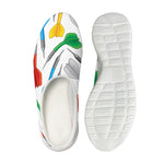 Colorful Darts Pattern Print Mesh Casual Shoes