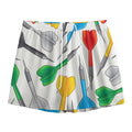 Colorful Darts Pattern Print Mesh Shorts