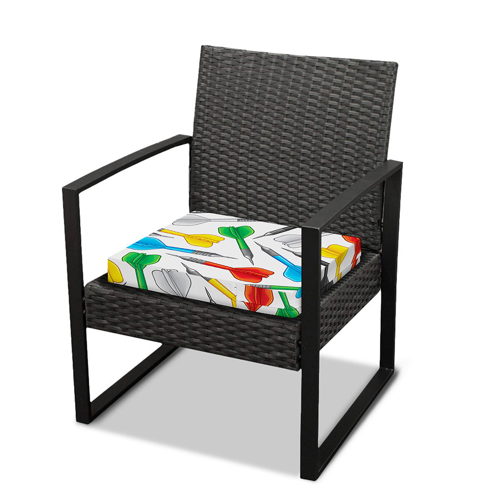 Colorful Darts Pattern Print Outdoor Seat Cushion Cover