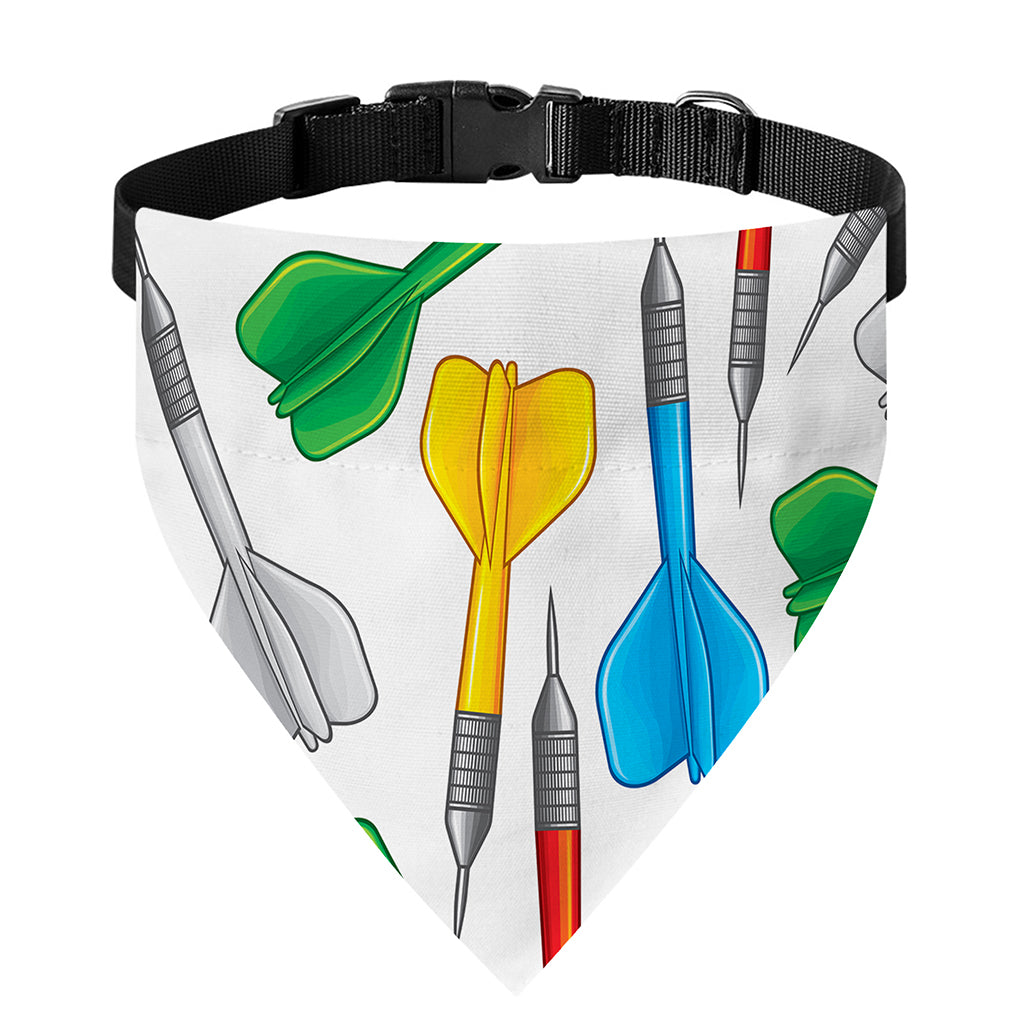 Colorful Darts Pattern Print Over The Collar Dog Bandana