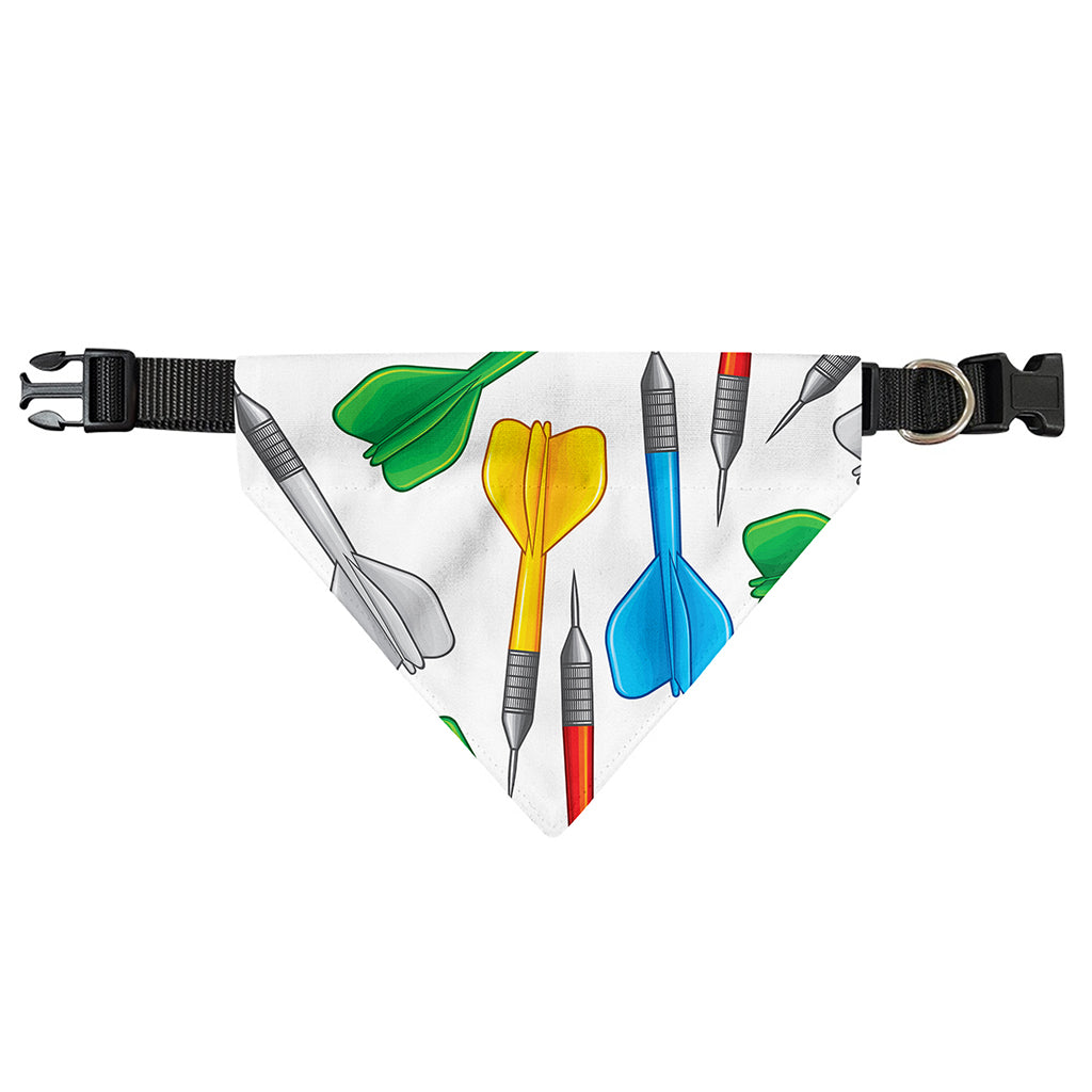 Colorful Darts Pattern Print Over The Collar Dog Bandana