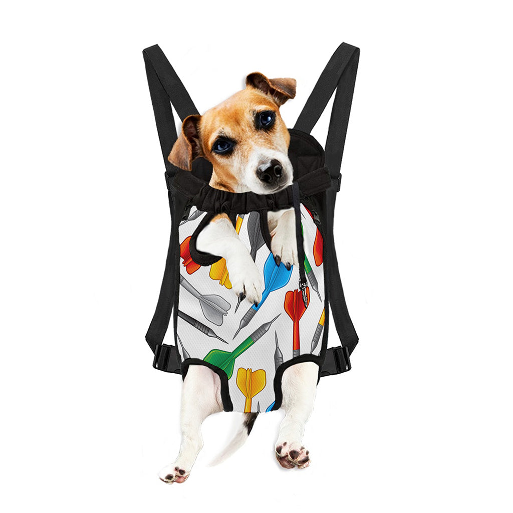 Colorful Darts Pattern Print Pet Carrier Backpack
