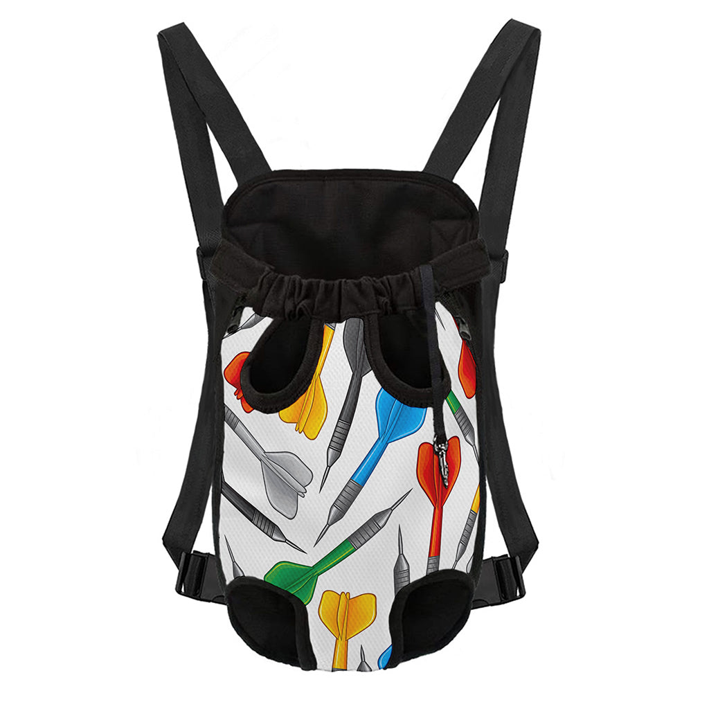 Colorful Darts Pattern Print Pet Carrier Backpack