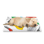 Colorful Darts Pattern Print Pet Cooling Mat Cover