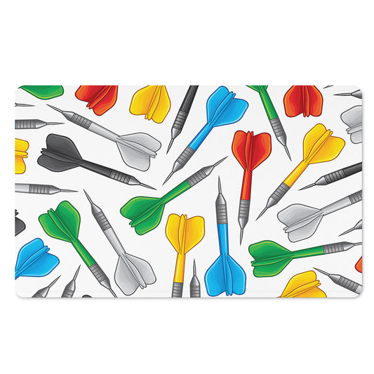 Colorful Darts Pattern Print Polyester Doormat