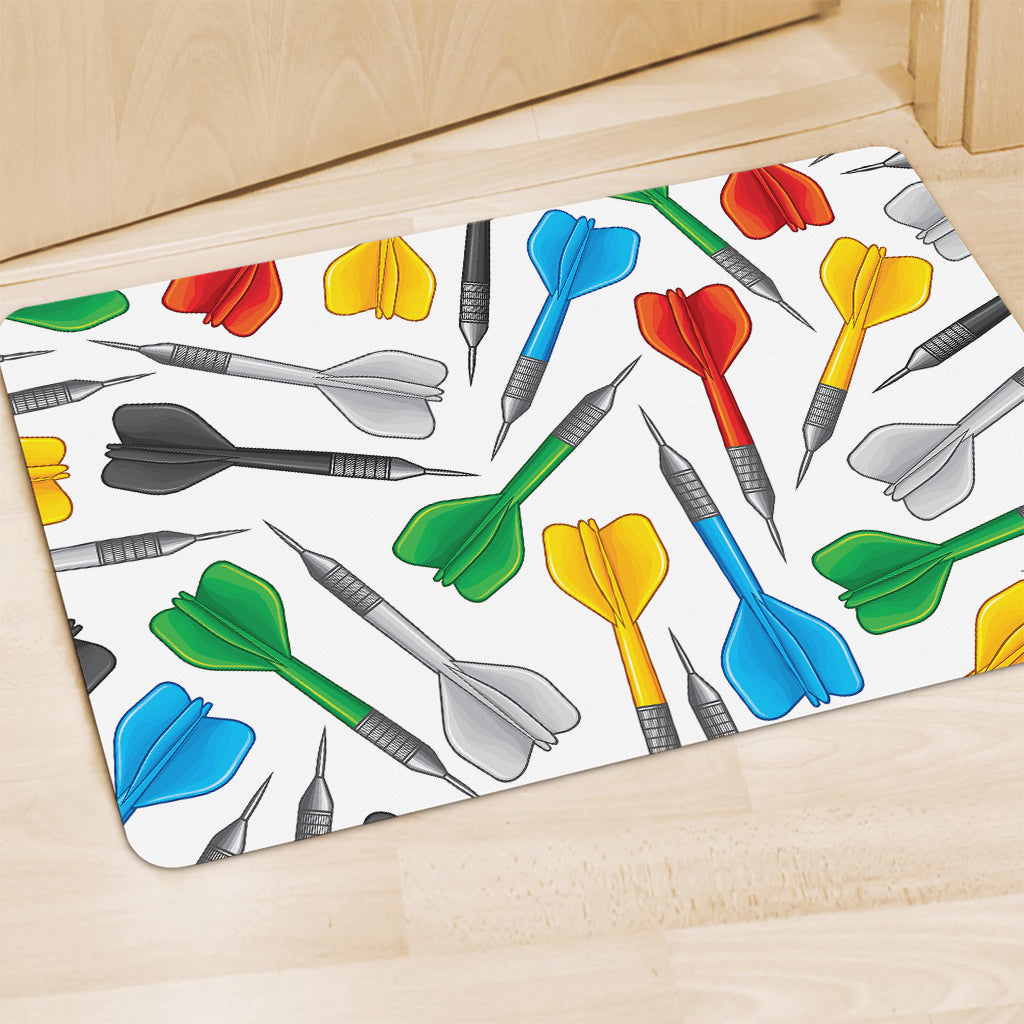 Colorful Darts Pattern Print Polyester Doormat